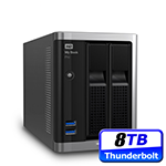 WDWD My Book Pro 8TB(4TBx2) Thunderbolt RAID 3.5T~wxs 