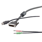Belkin_DVI-I + USB B to DVI-I + USB A Combo Cable with Audio_KVM/UPS/>