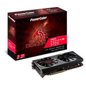 PowerColor ٰTPowerColor Red Dragon Radeon?RX 5700 8GB GDDR6 AXRX 5700 8GBD6-3DHR/OC 