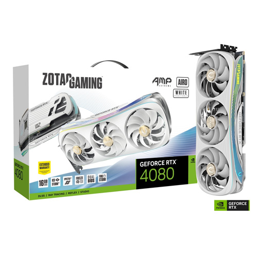 ZOTAC _ZOTAC GAMING GeForce RTX 4080 16GB AMP Extreme AIRO White Edition ZT-D40810K-10P_DOdRaidd